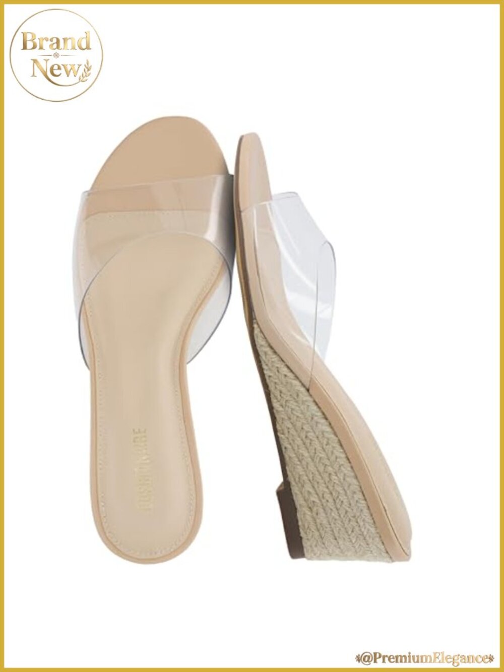 Wedge Sandals Slip-On Espadrille Heels Memory Foam Comfort
